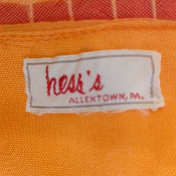 Vintage Hess's Orange Prairie Cottage Country Boho Maxi Dress READ - Picture 2 of 9